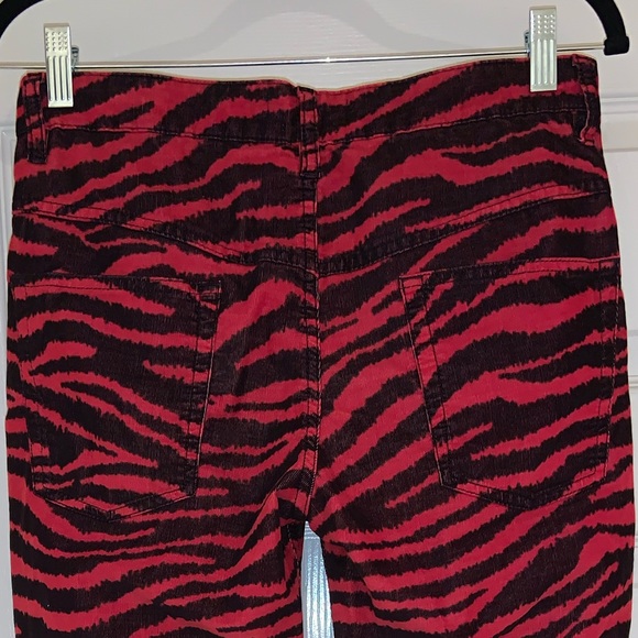 Isabel Marant Étoile Apolo tiger-print corduroy kick-flare pants –– NWT - Picture 13 of 17